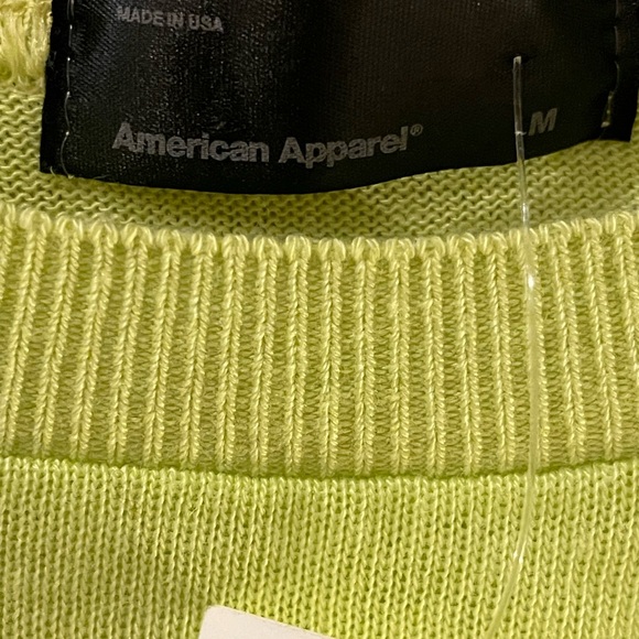 American Apparel Green Lightweight Crewneck Sweater - Picture 3 of 3